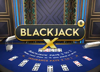 Blackjack X 6 - Azure - SPINBET123